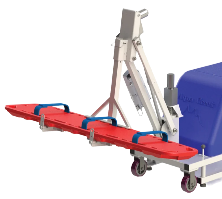 Rescue spine board for pool lift, butler mobility, accessibility