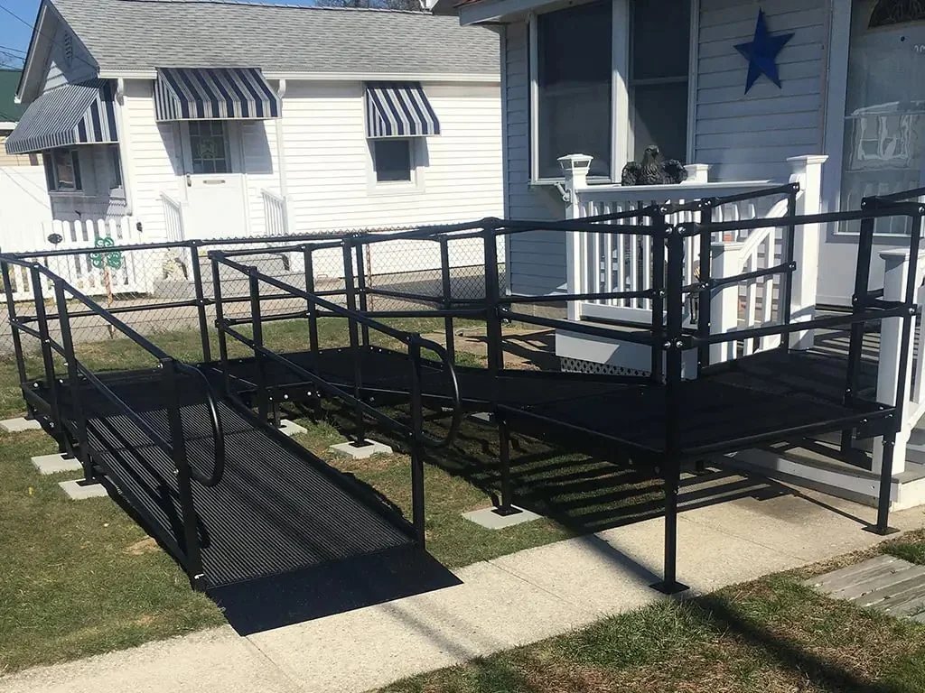 Butler Mobility steel-wheelchair-ramp-with-tread-for-residential-home
