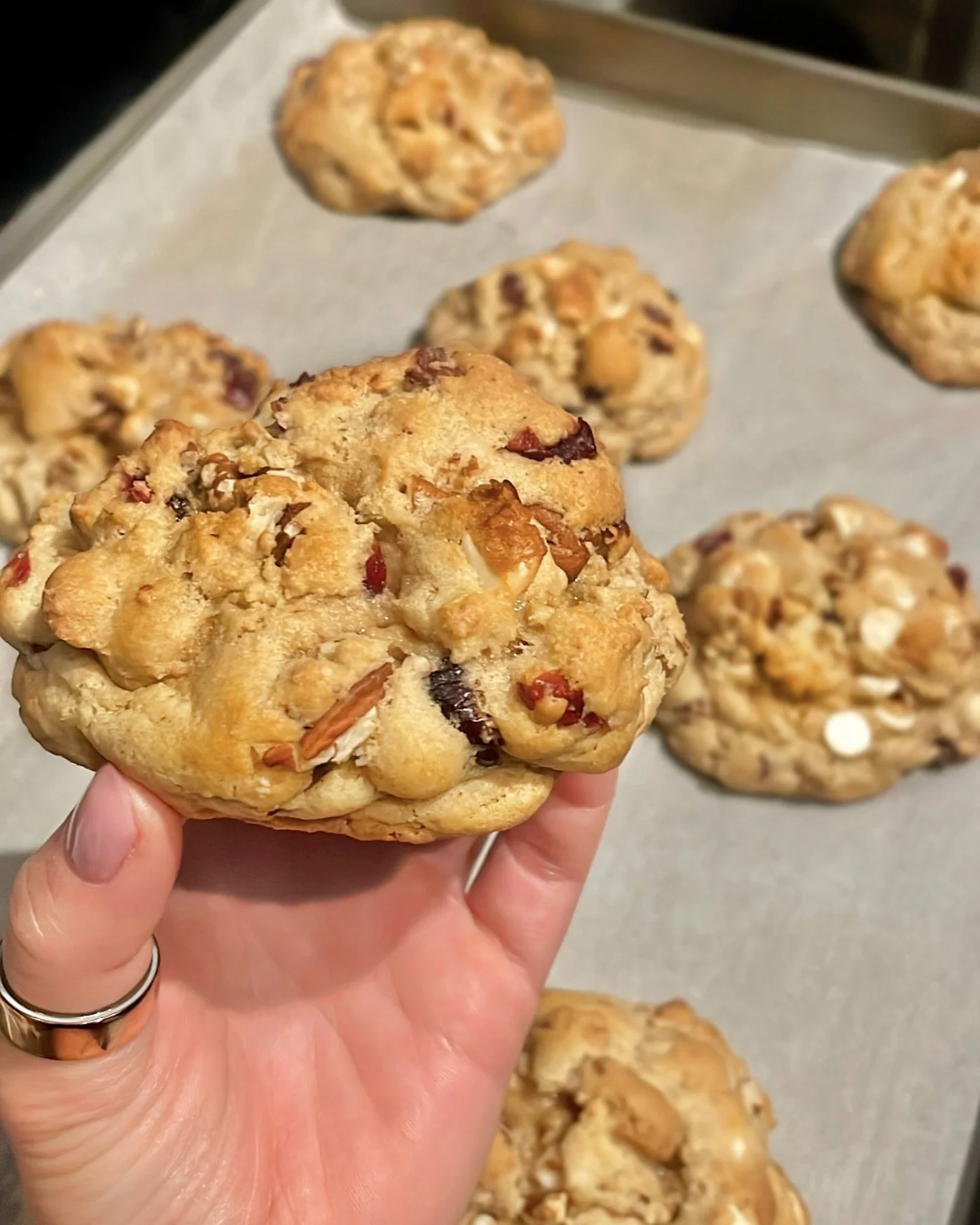 You can&rsquo;t have too much of a good thing. Especially when that good thing is filled with white chocolate, pecans and cranberries. 😏🍪

Order now for pickup this Easter weekend! 💐

#amishbakery #cottagefoodbaker #locallymade #bakedgoods #madefr