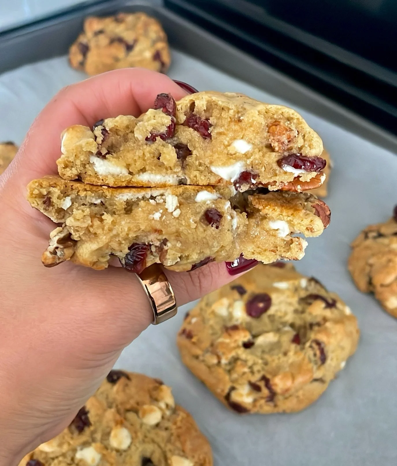 Spring has officially sprung &amp; our White Chocolate Pecan Cranberry cookies are always in season😏 Order now to bring to your Easter or Spring get-together 🌞🍪

#amishbakery #cottagefoodbaker #locallymade #bakedgoods #madefromscratch #baker #food