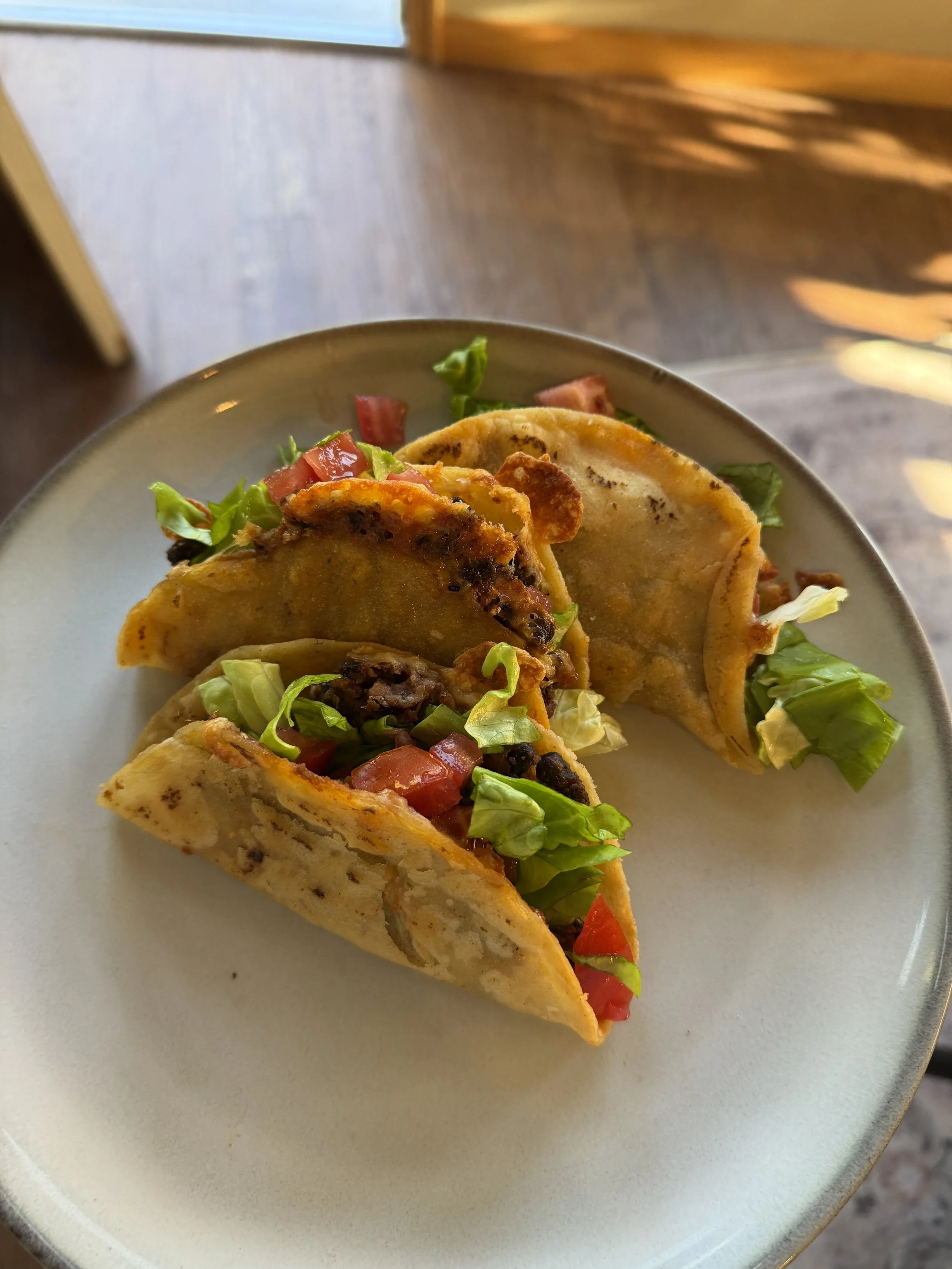 Crispy Black Bean Tacos