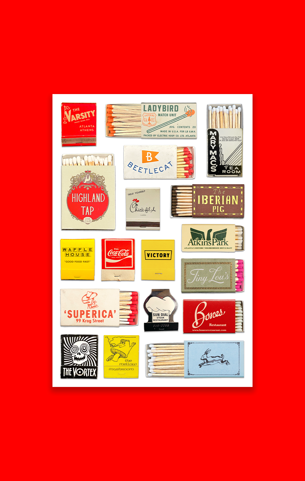 Atlanta Matchbox Collage - Expanded Edition