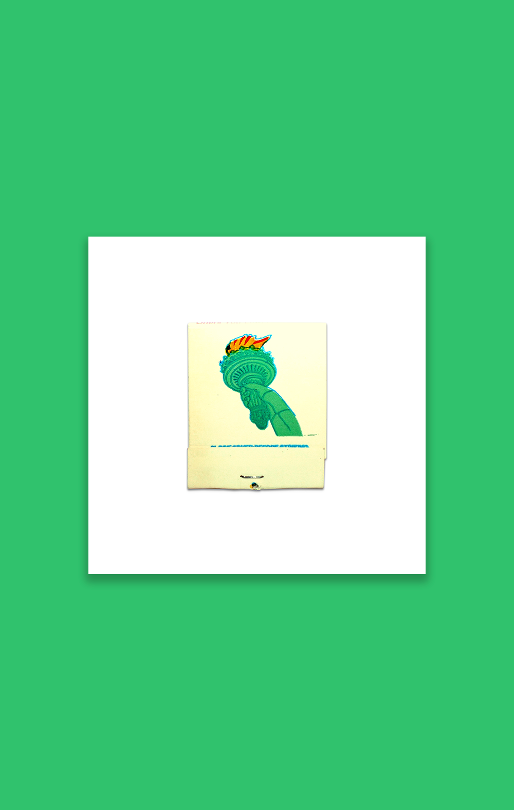 Lady Liberty Torch Matchbook Print