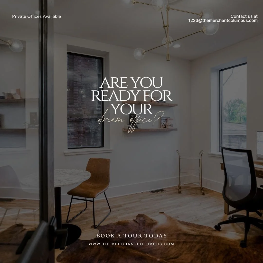 Ready for a space that supports how you work and how you show up?

Private offices now available at The Merchant.

Book your tour today.