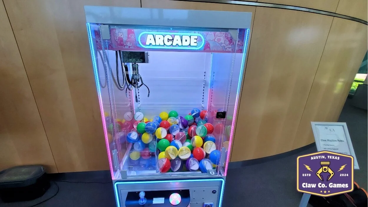 Working with the Apple Campus in Austin to create an arcade like experience with a couple claw machines.