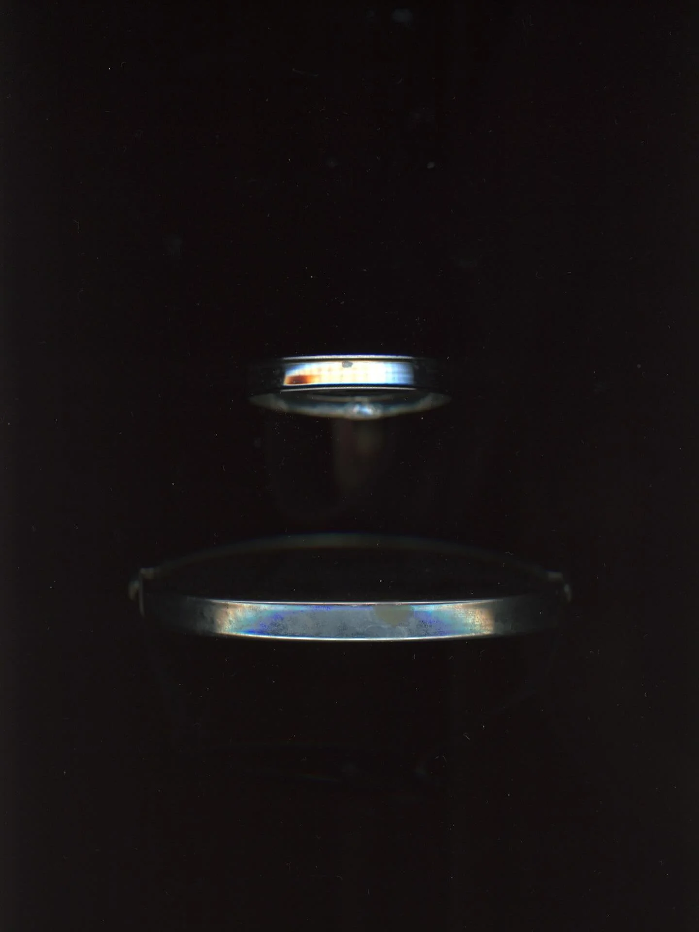 Photographic scan of magnifying glass and mirror, 2023