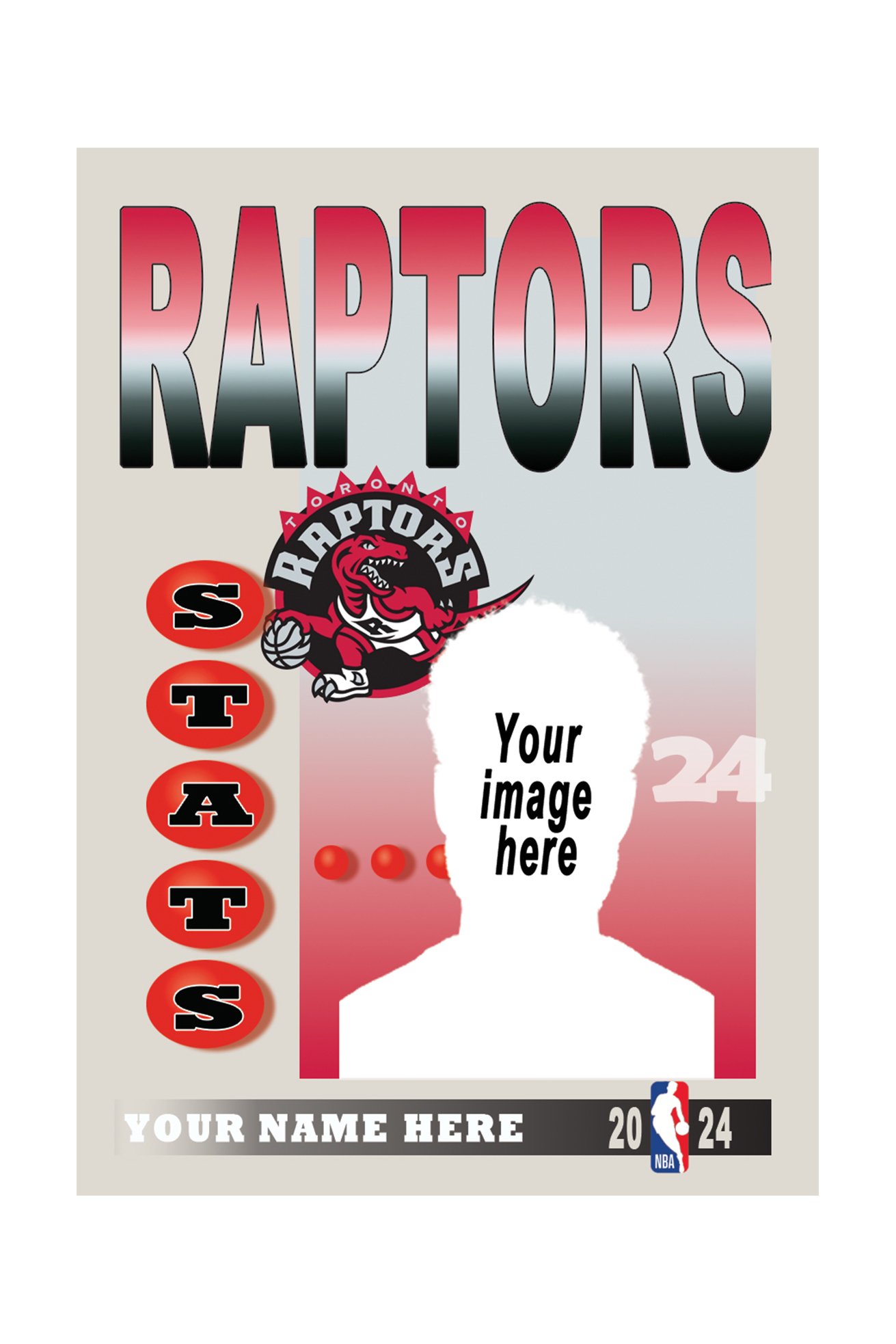 Custom Toronto Raptors Sports Business Card