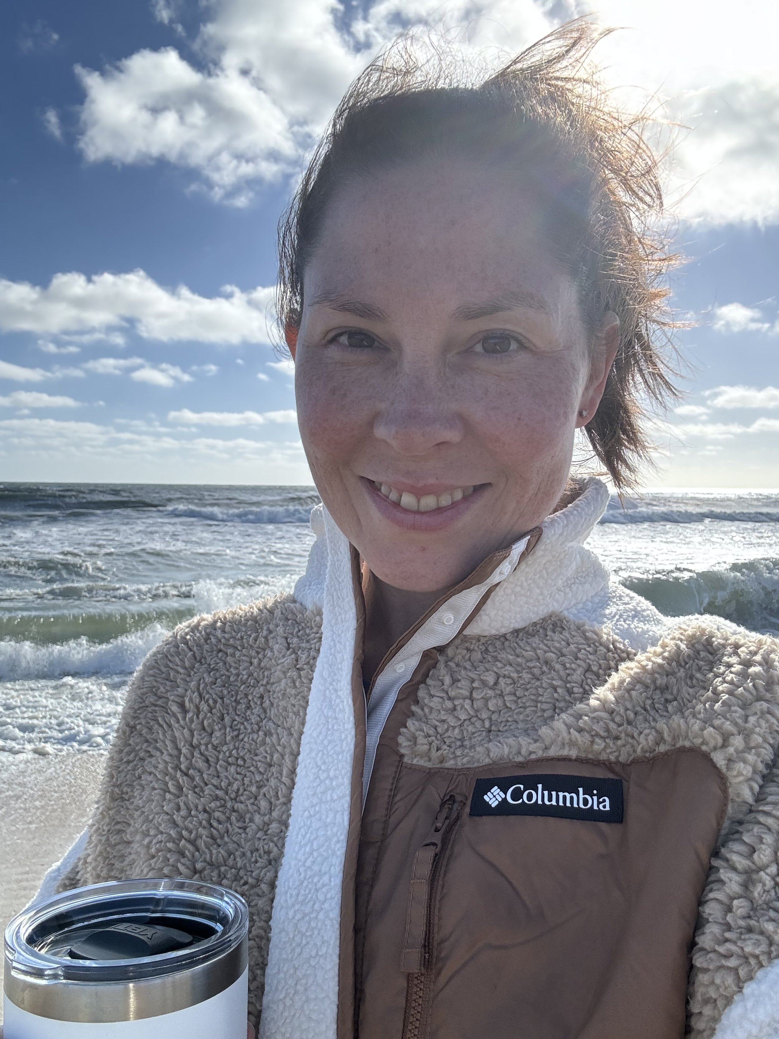Quiet morning walk along the beach in Rodanthe