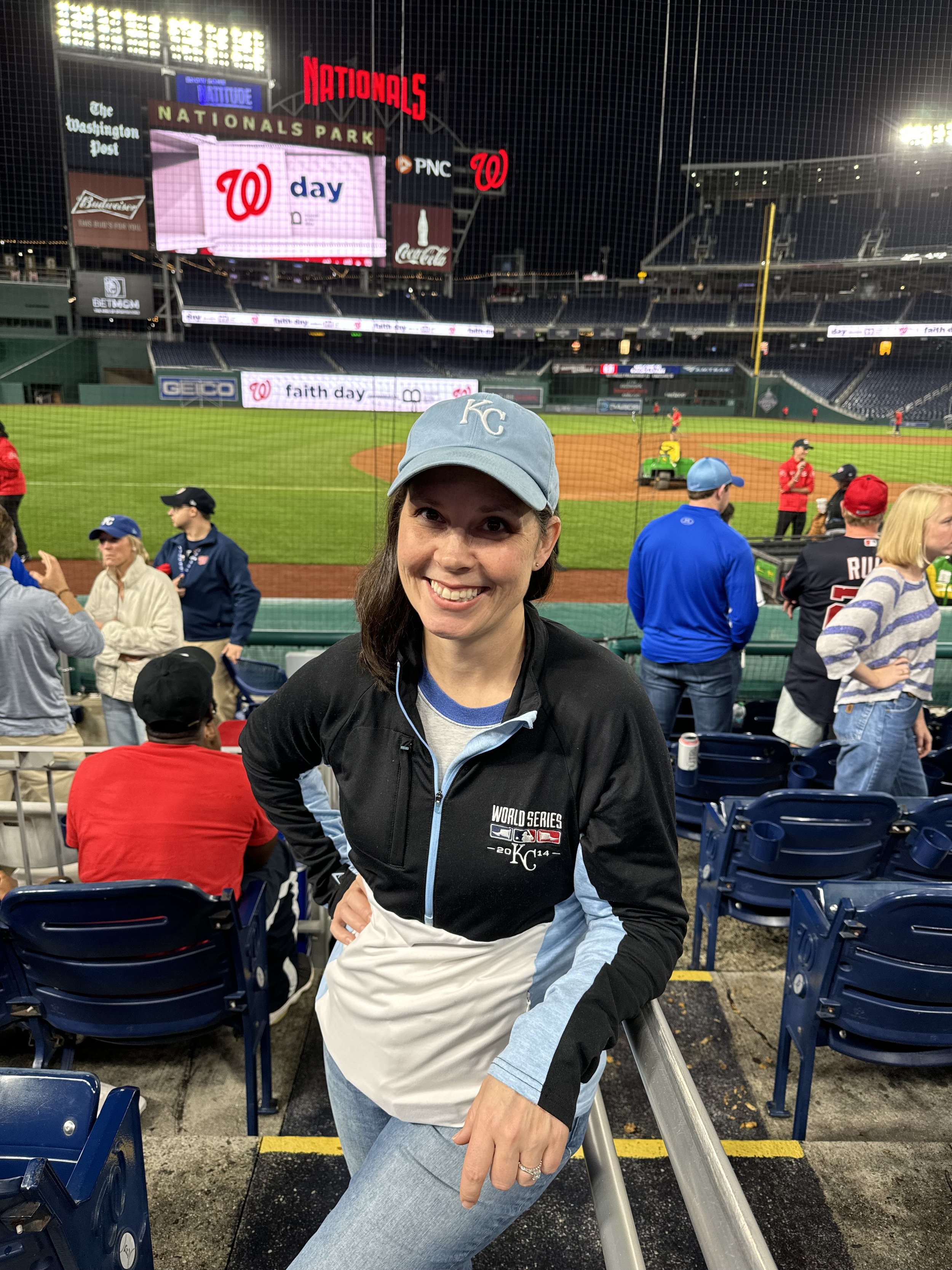 I got to catch a Royals/Nationals game, and spent a good amount of time watching Salvy practice in the bullpen