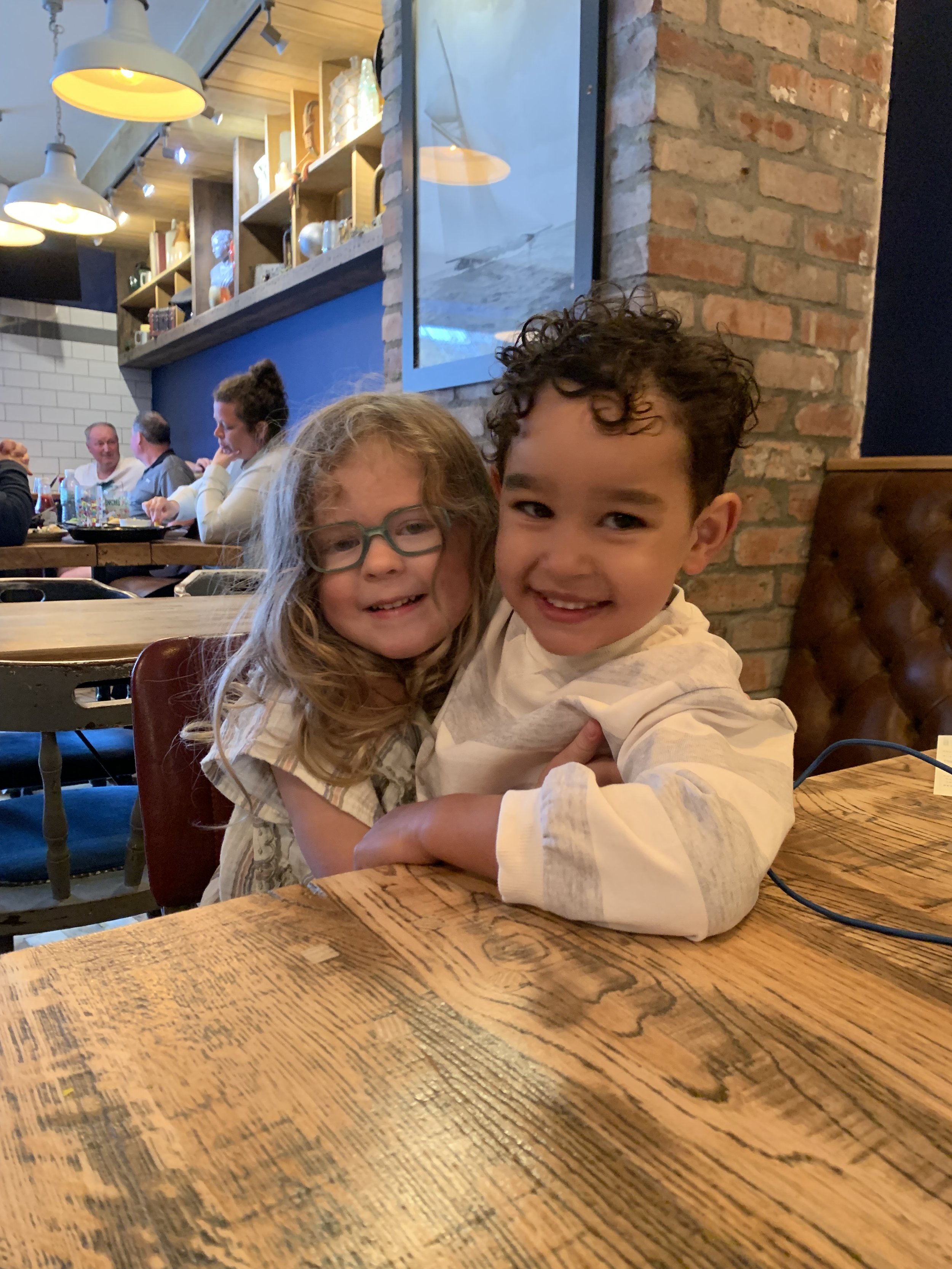 She and my childhood penpal's son met for the first time. They were born 3 days apart. They totally hit it off, and it was so incredibly sweet.