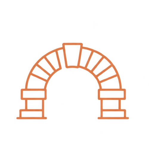 Brick archway reconstruction