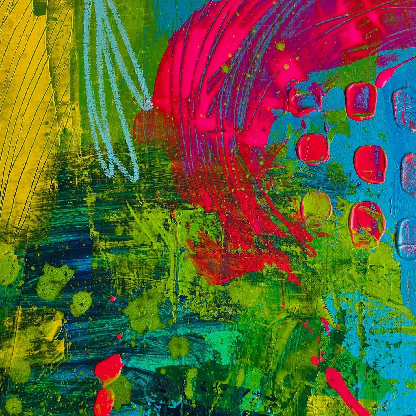 Sexy, textured, colour fun from a little impromptu &ldquo;let loose&rdquo; session the other day 🌈🎨 &hellip; Sometimes you&rsquo;ve just got to throw the rulebook (and the colour wheel) out the window and let your body do the talking. This one&rsqu