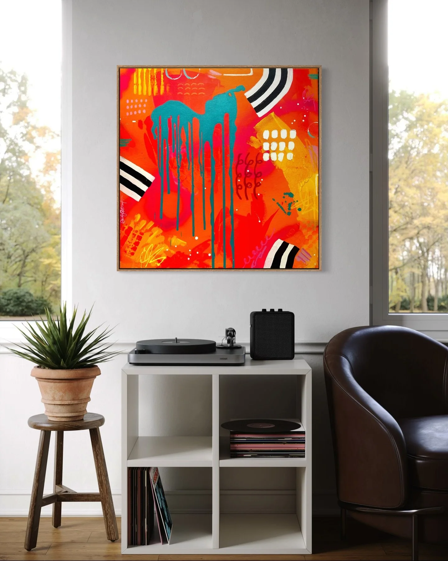 SOLD 💥

Two of my most loved pieces &ldquo;Charge me up&rdquo; and &ldquo;Liquorice Heat&rdquo; are heading to a central London office today! 

I love imagining the burst of colour and energy they&rsquo;ll bring to the space everyday. ⚡️

Huge thank
