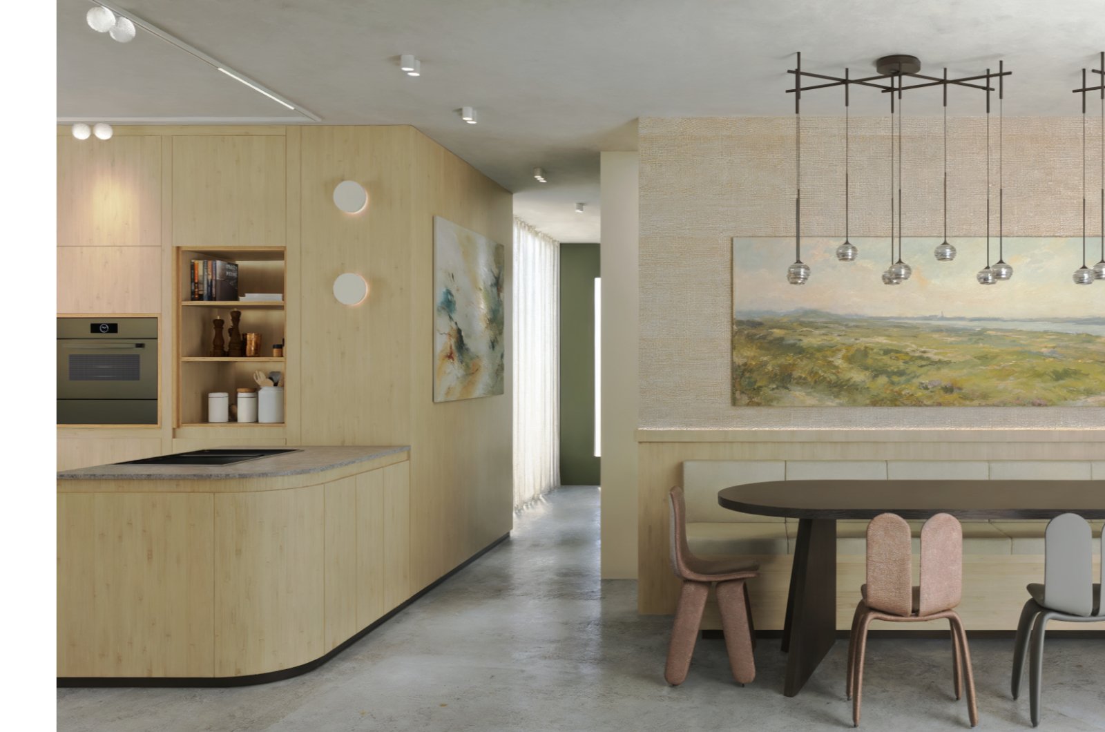 Interieur oevervilla Zandse Hoogland