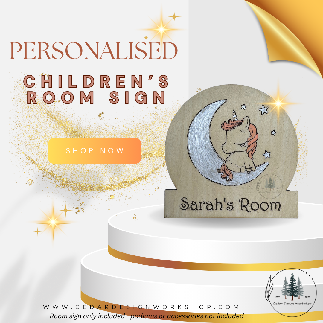 Personalised Unicorn Room Sign