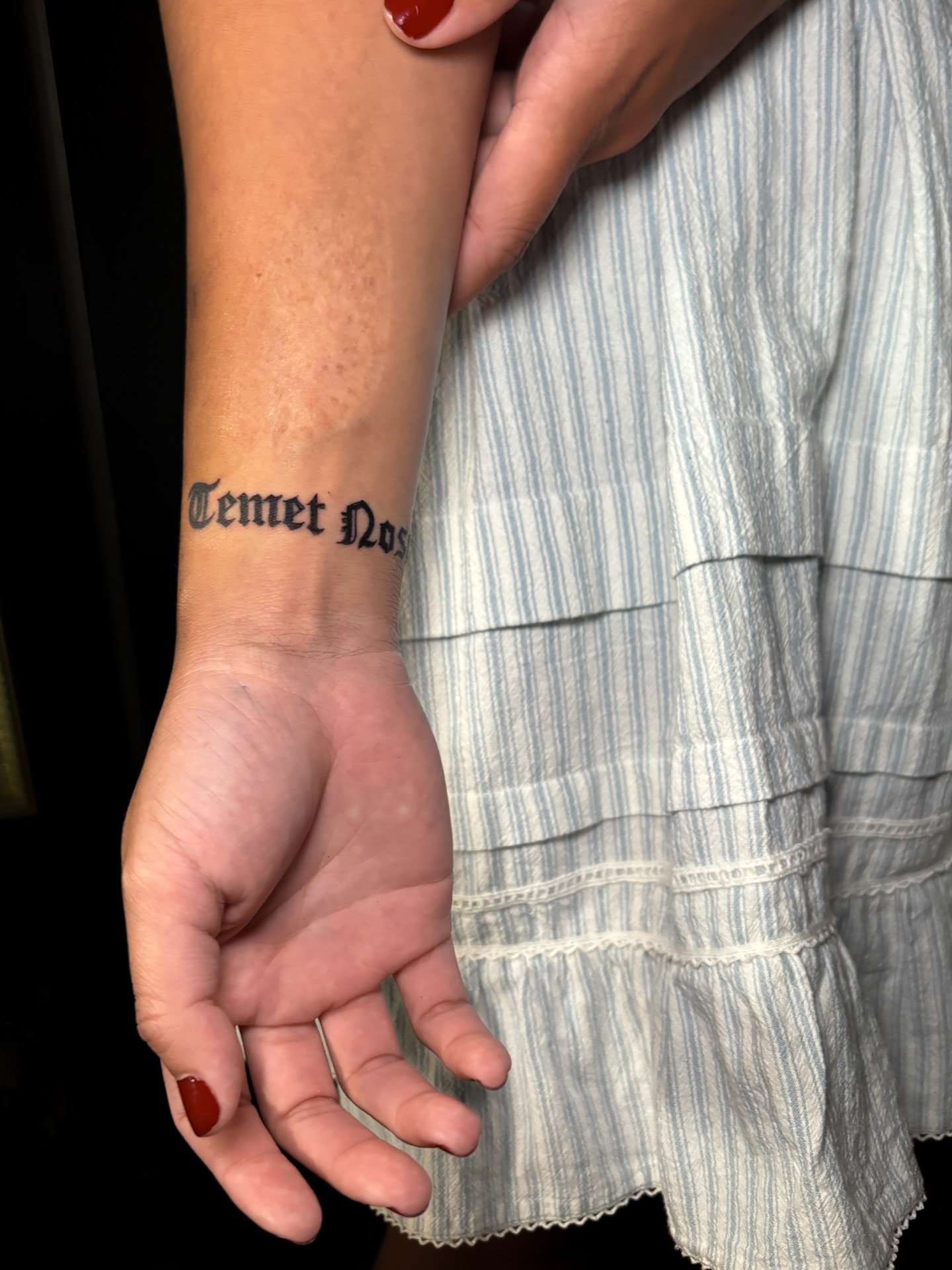 𝕿𝖊𝖒𝖊𝖙 𝕹𝖔𝖘𝖈𝖊 &bull; I can&rsquo;t believe I never got around to posting this Matrix inspired tattoo I did on @cescaa15. I had such a blast tattooing you. Thank you so much for your trust 🖤🗡️

December is also booking up quick, so get at me