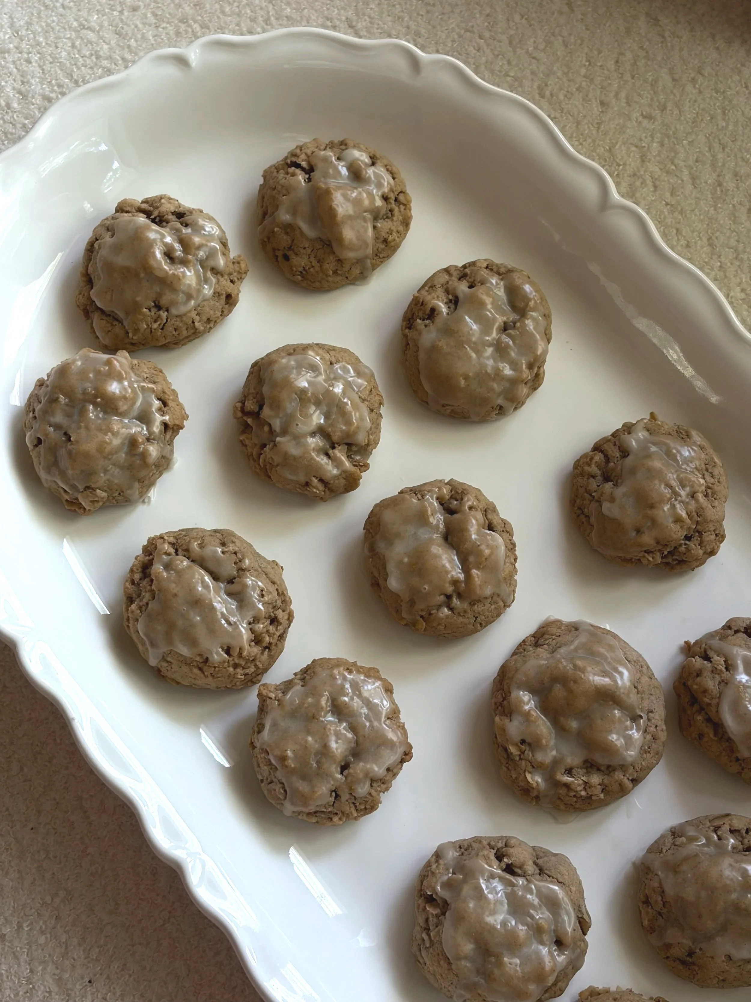 Vegan Iced Oatmeal Cookies