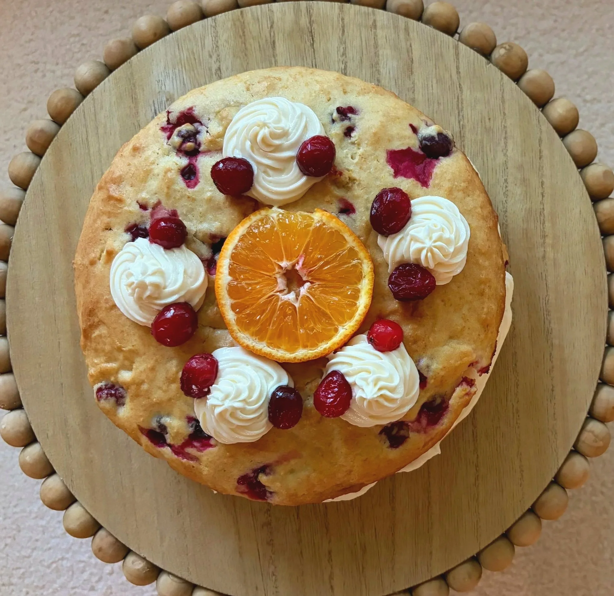 Vegan Cranberry Orange Cake