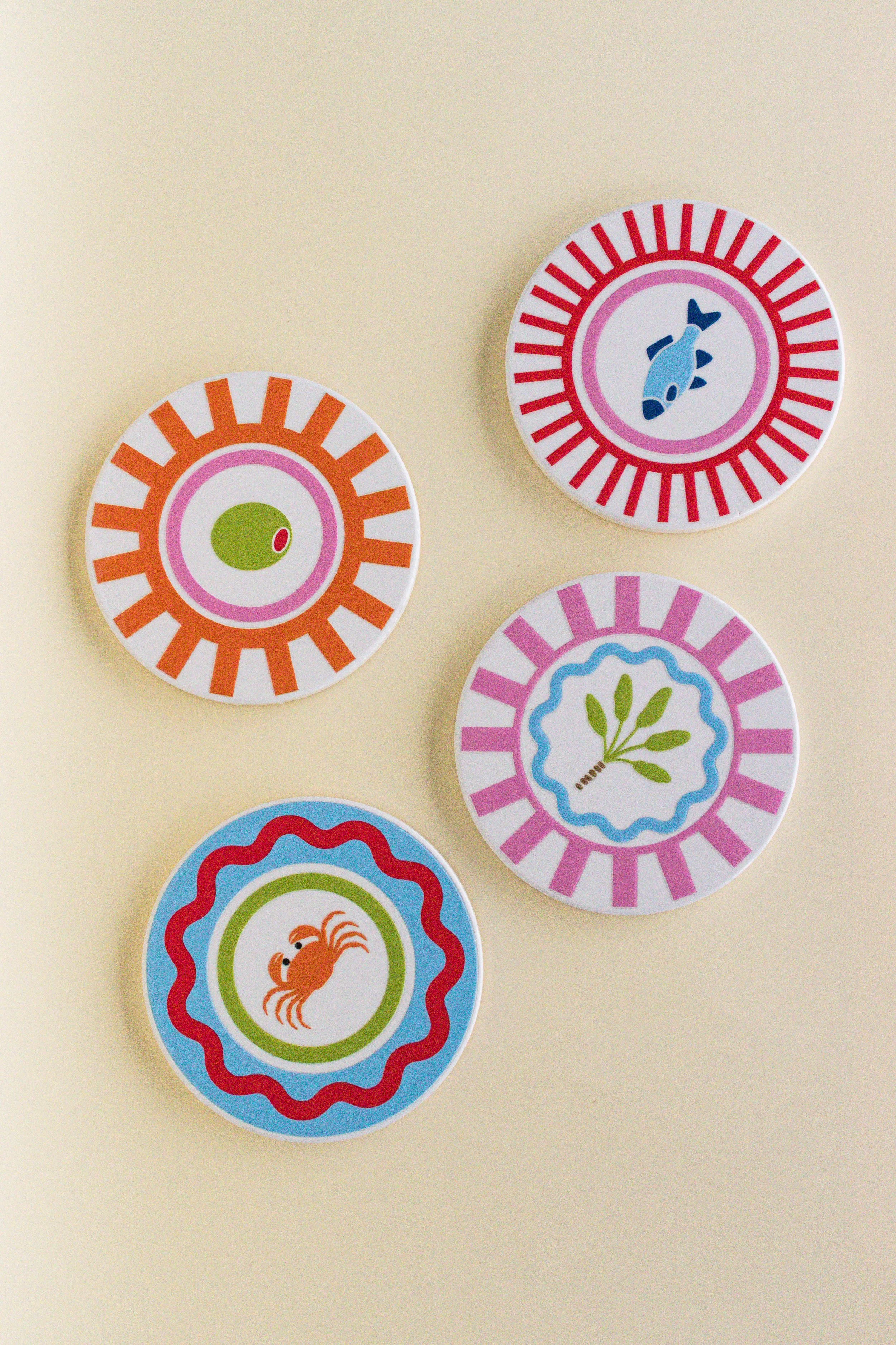 Set de 4 Portavasos