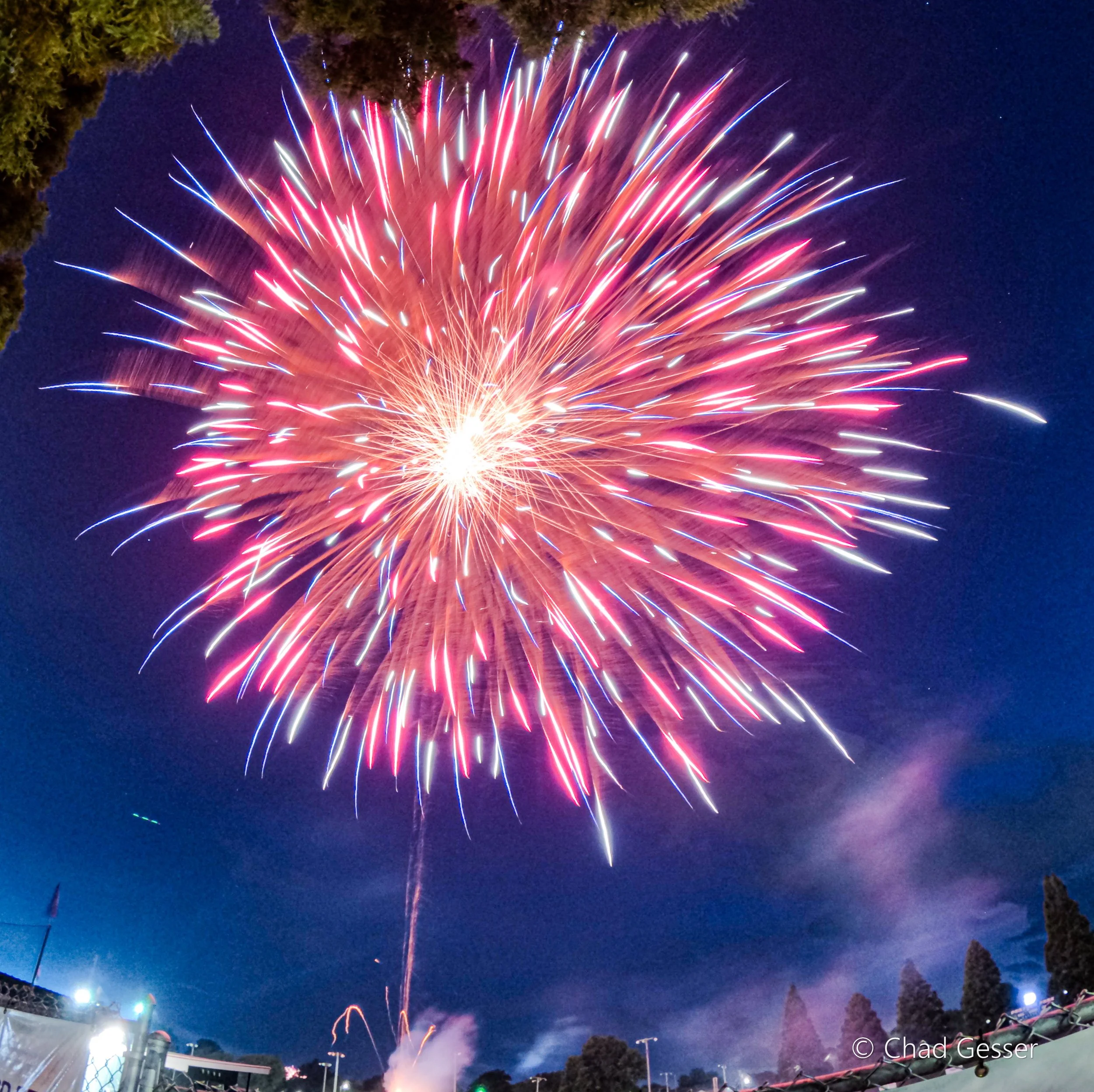 2024 July 4th in sky fireworks