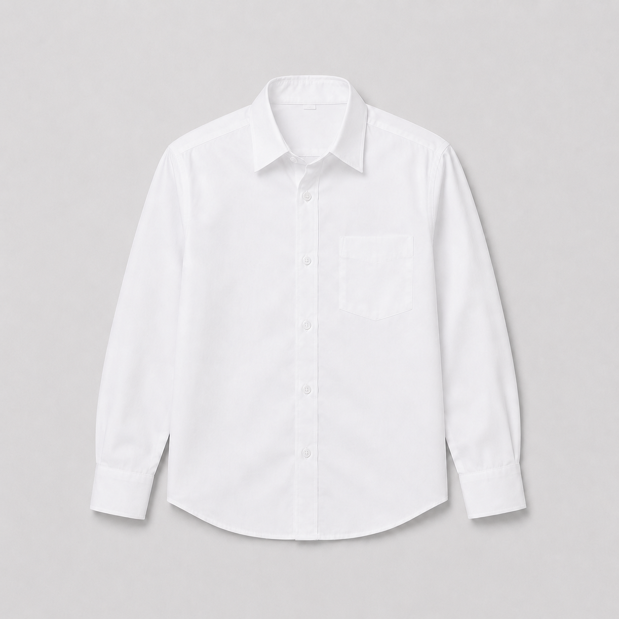 White long-sleeved shirt