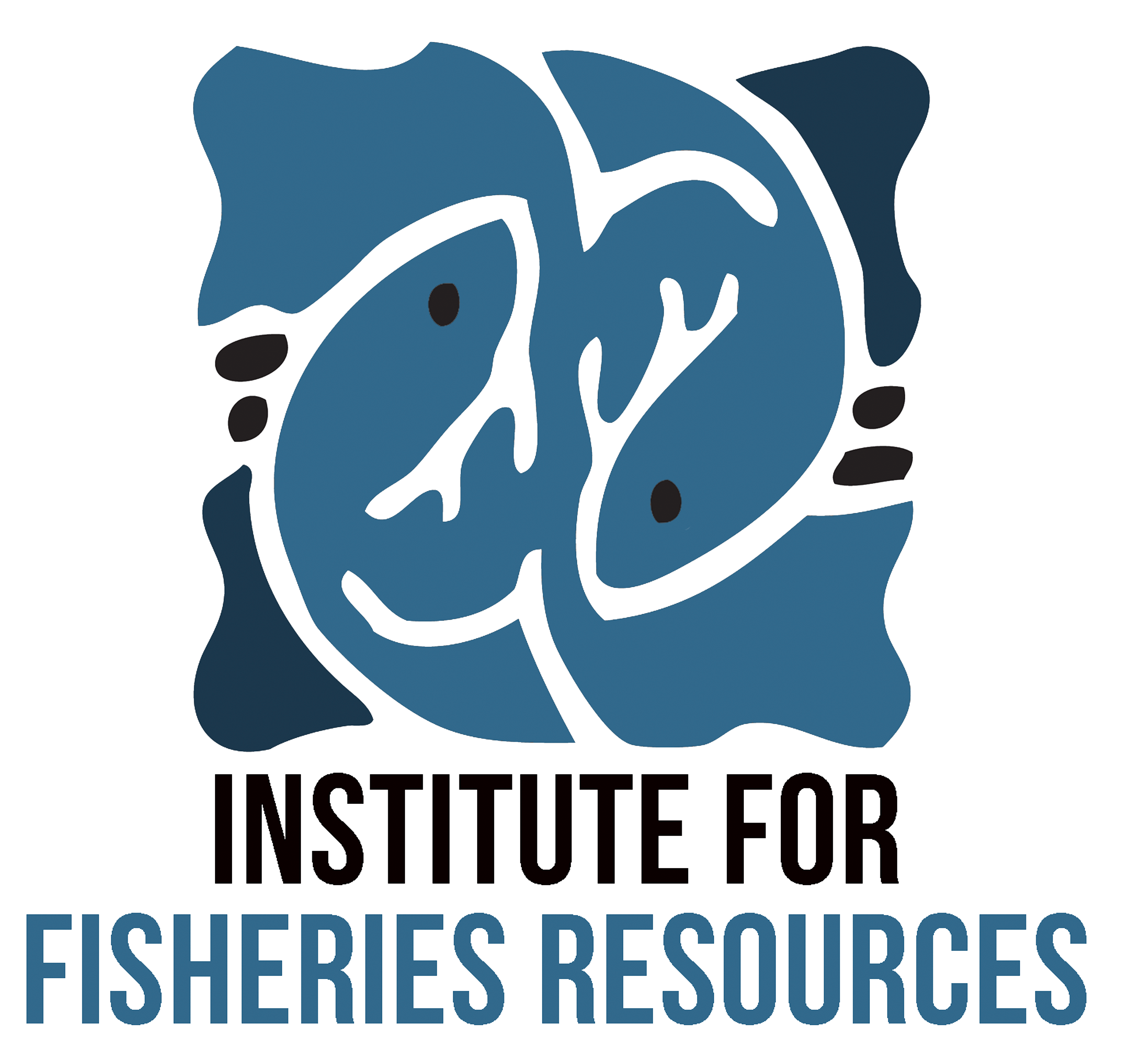 Logo of the Institute for Fisheries Resources featuring stylized fish design and text.