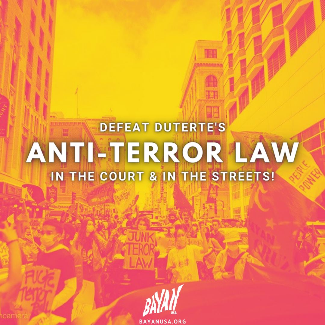 Defeat the Anti-Terror Law in the Courts and in the Streets! Oust the Fascist Duterte Regime from Power!