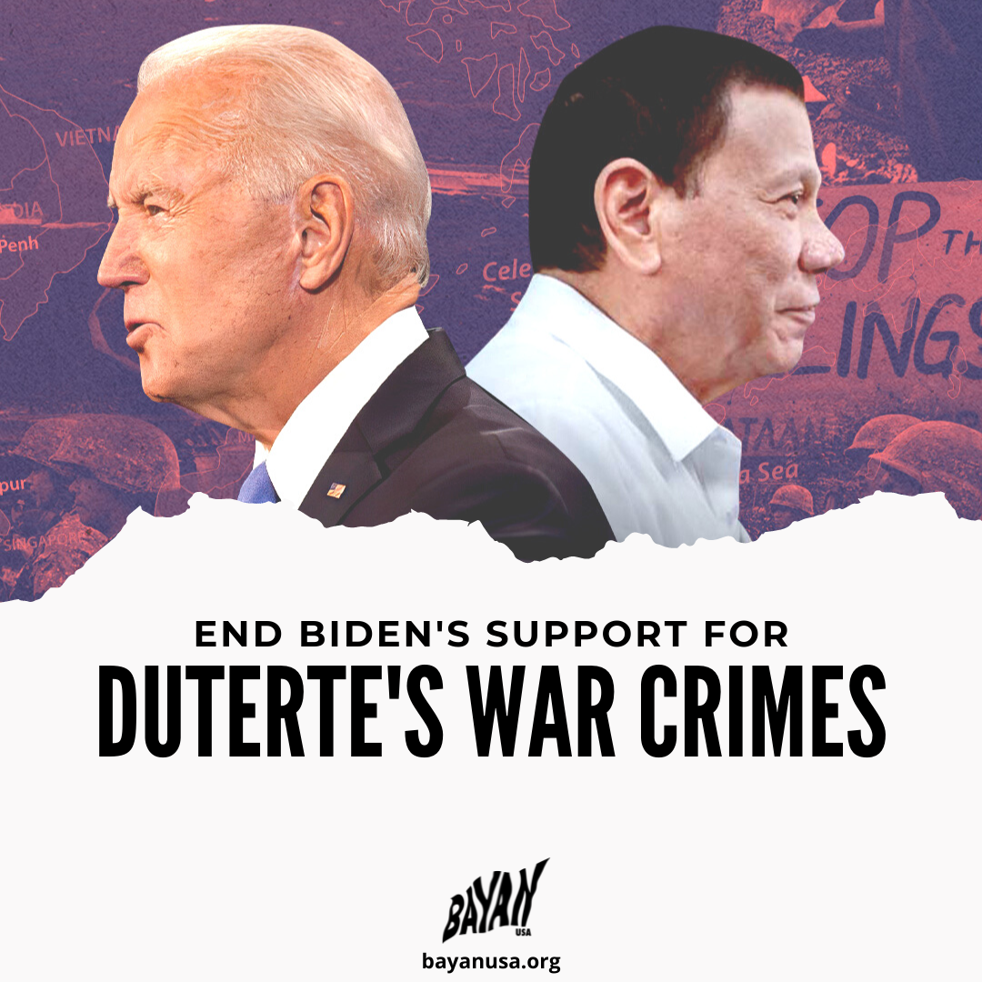 End Biden’s Support for Duterte’s War Crimes!