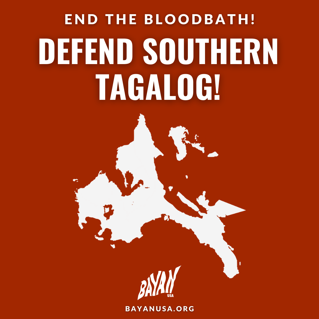 End the Bloodbath! Defend Southern Tagalog!