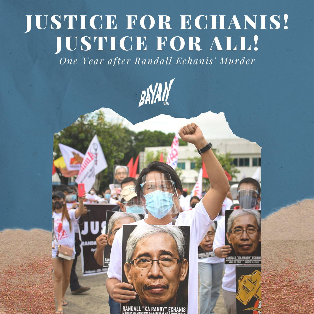 1-Year Later: Justice for Echanis! Justice for All!