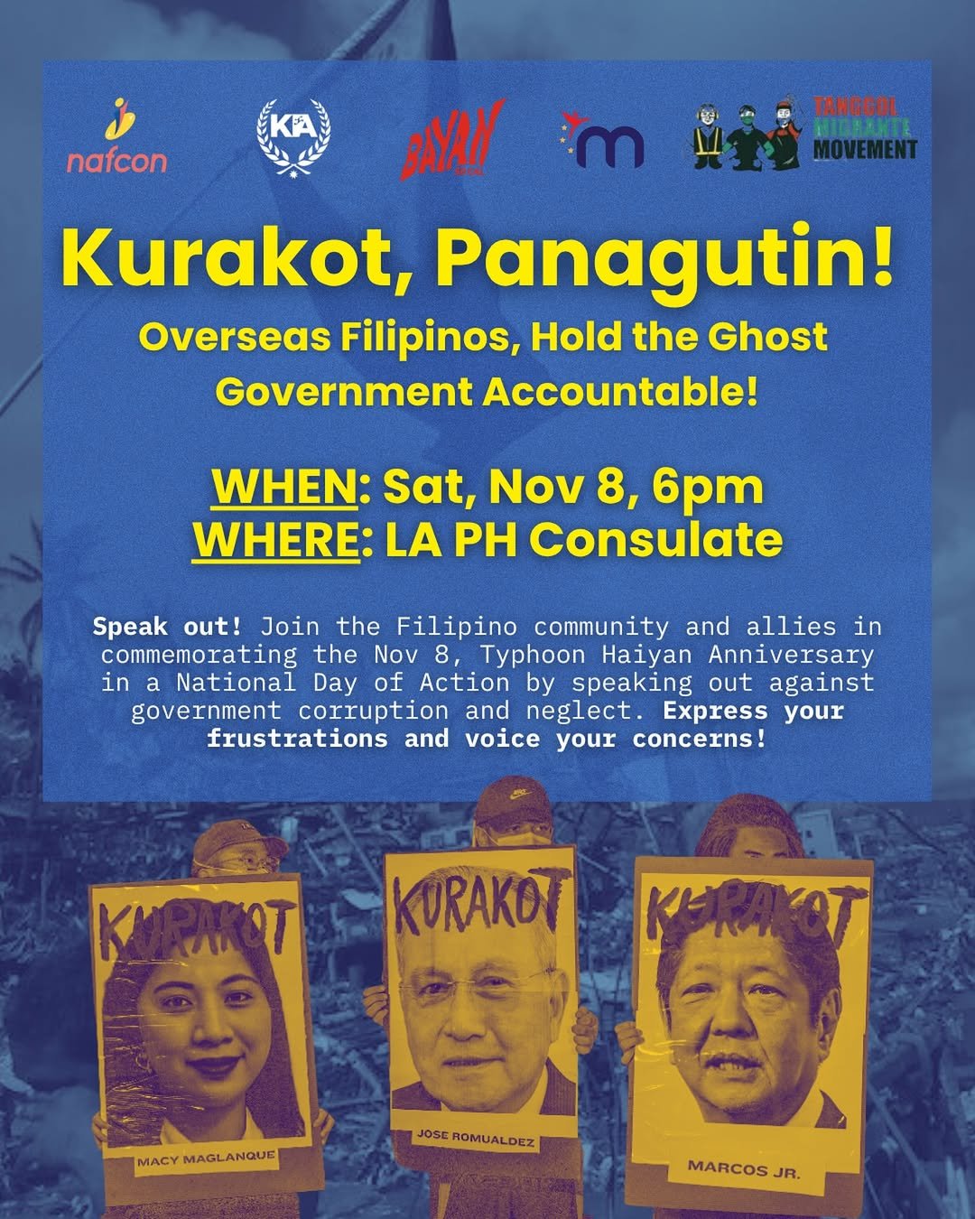 KURAKOT PANAGUTIN! Overseas Filipinos, Hold Accountable the Ghost Government!On Sat, Nov 8, join.jpg