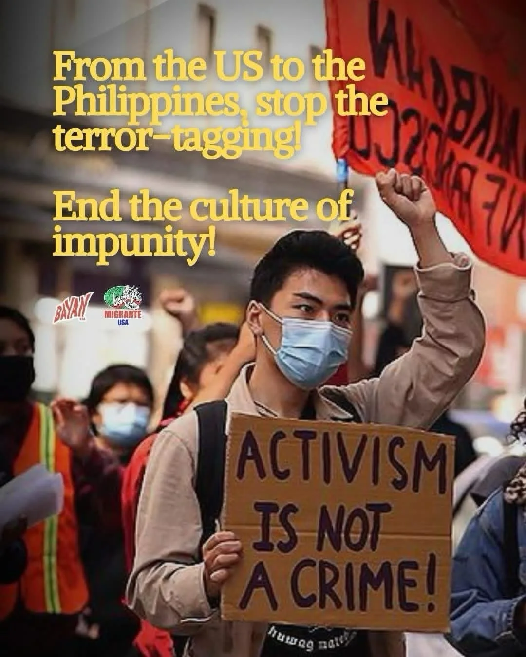 From the US to the Philippines, stop the terror-tagging! End the culture of impunity!