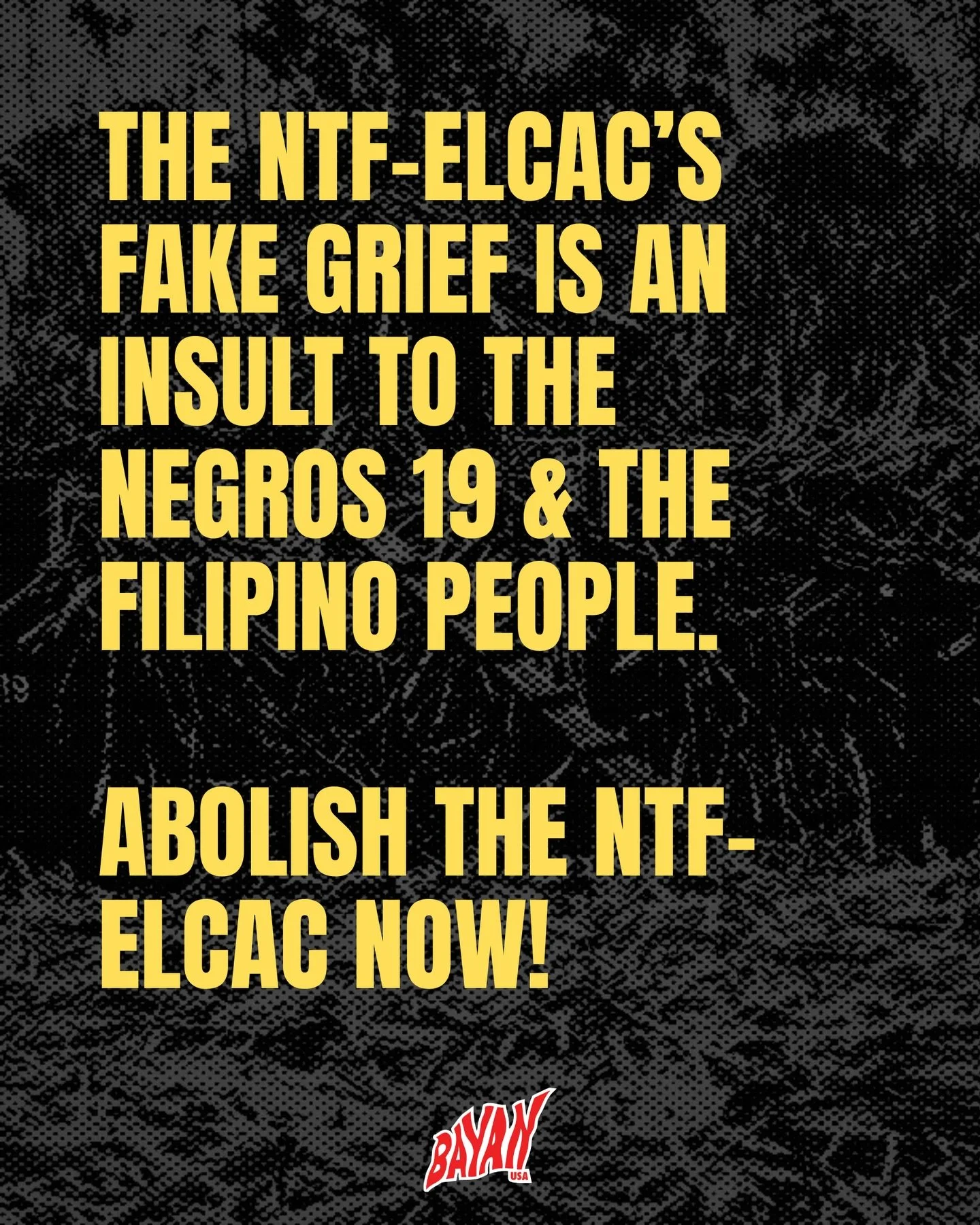 ‼️THE NTF-ELCAC&rsquo;S FAKE GRIEF IS AN INSULT TO THE NEGROS 19 &amp; THE FILIPINO PEOPLE. ABOLISH THE NTF-ELCAC NOW!

After the gruesome massacre of 19 people in Toboso, Negros Occidental on April 19 and 20, 2026, the NTF-ELCAC launched a massive d