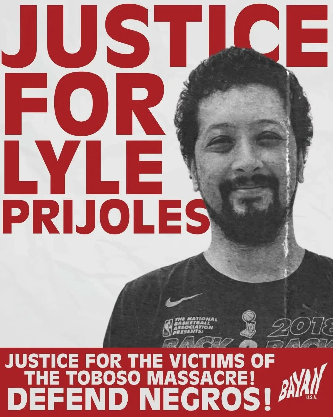Justice for the Victims of the Toboso Massacre! Stop the Killings! Defend Negros!

BAYAN USA vehemently condemns the fascist violence of the Armed Forces of the Philippines (AFP) for its indiscriminate firing and strafing in Barangay Salamanca, Tobos
