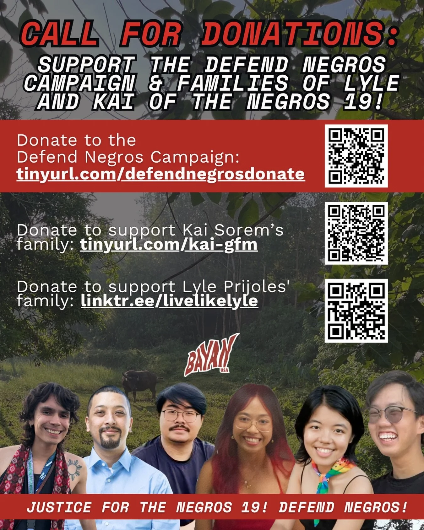 Call for Donations: Support the Defend Negros Campaign &amp; the families of Lyle Prijoles and Kai Sorem of the Negros 19!

The Negros 19 massacre took place in Toboso, Negros Occidental from April 19 to 20. The Armed Forces of the Philippines (AFP) 