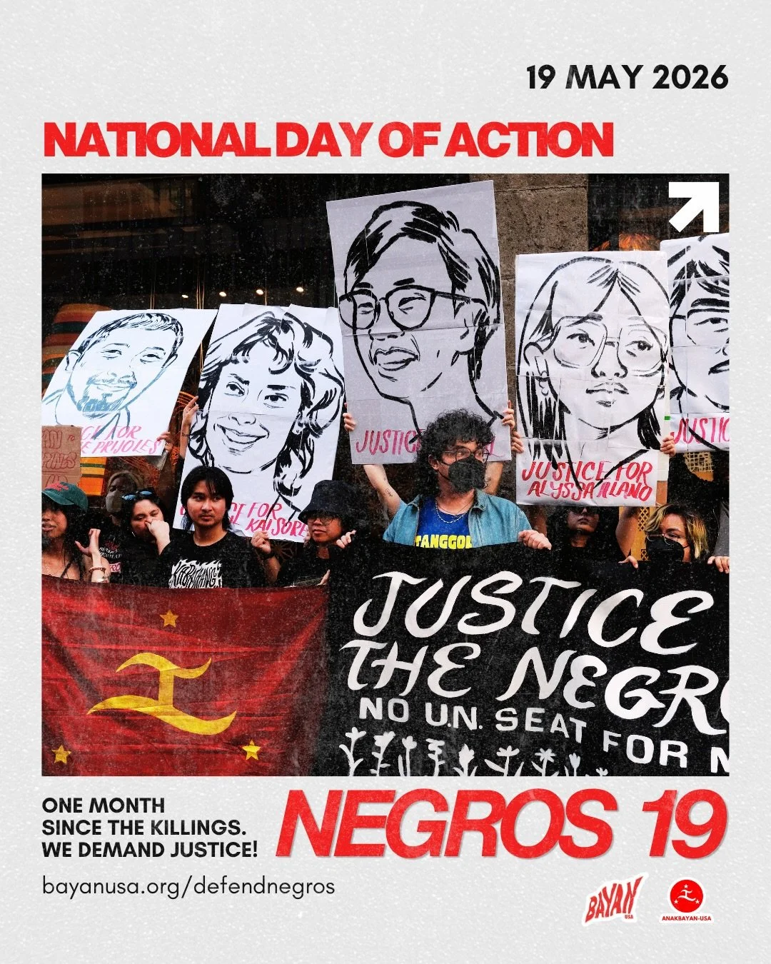 🗣️May 19: 1-month anniversary of the massacre of the Negros 19

🔻A massacre took place in Toboso, Negros Occidental on the eve of the US-PH Joint Balikatan war exercises when the Armed Forces of the Philippines (AFP) conducted a 13-hour indiscrimin