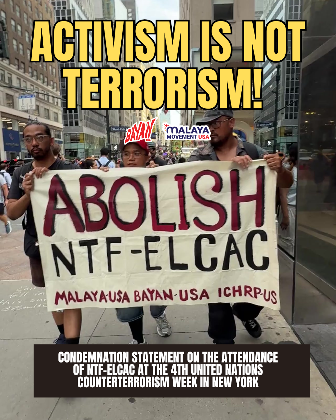 Abolish the NTF-ELCAC! Activism is not Terrorism! 