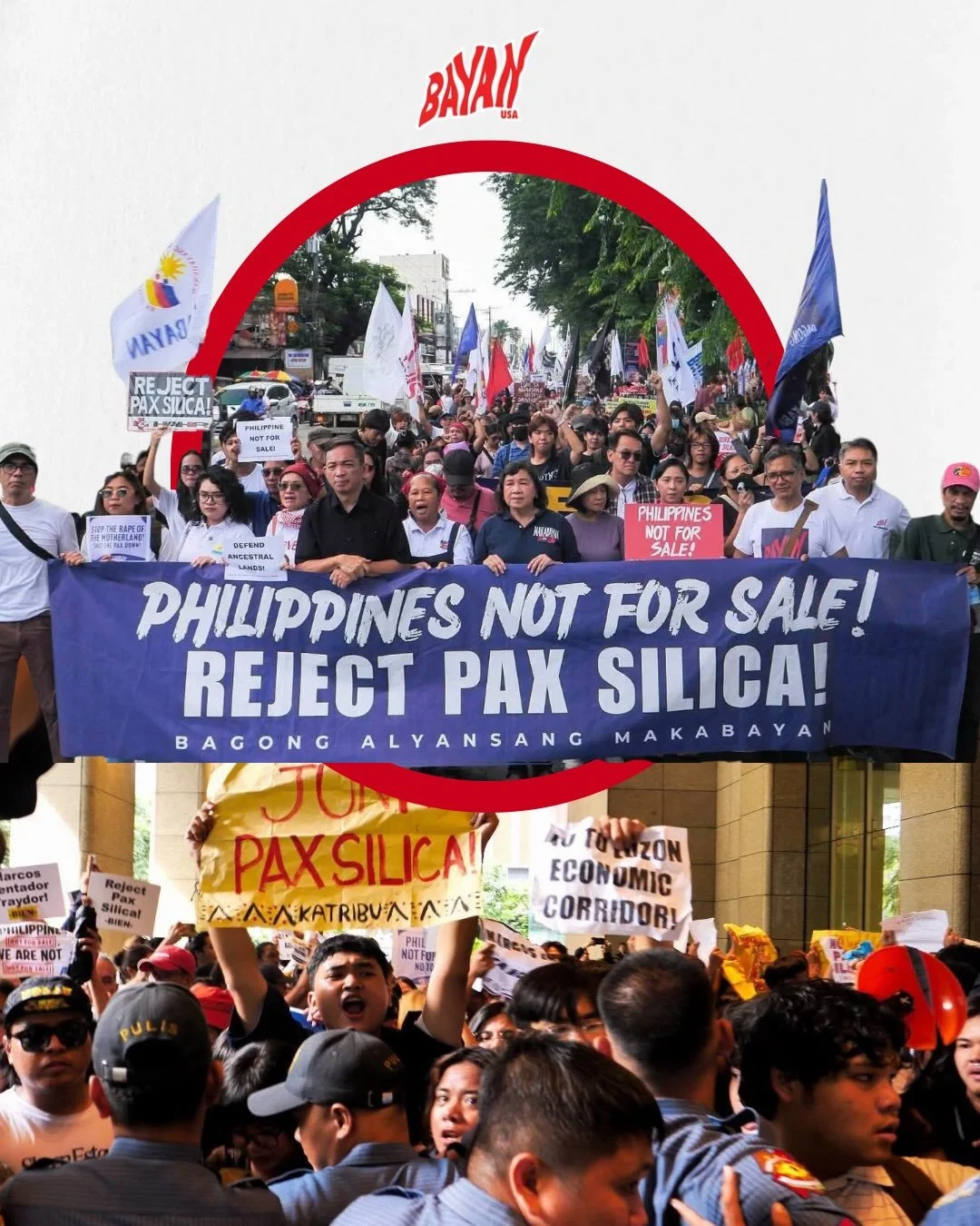 The Philippines is not for sale! Shut the Pax Down!

On Sept 10th, Marcos unleashed police on the hundreds of peaceful demonstrators outside the BGC in Taguig City, leaving dozens injured, arresting five paralegals and charging 3 additional people, i