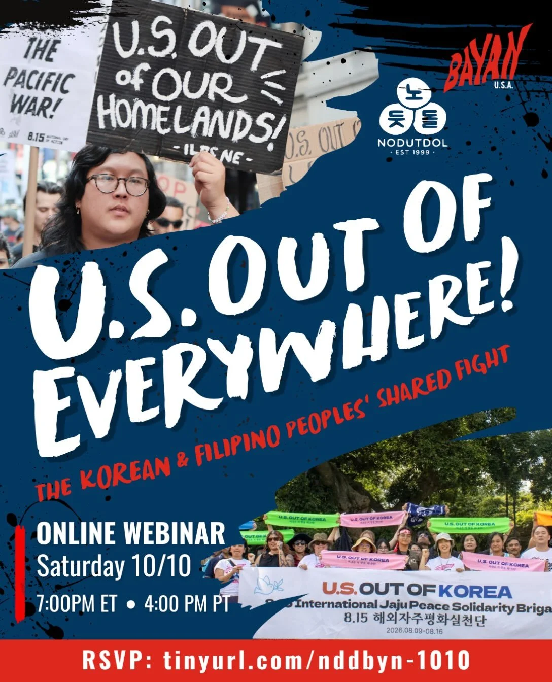 US Out of Everywhere: The Korean &amp; Filipino Peoples&rsquo; Shared Fight

🇰🇷🇵🇭🇰🇵 What can we learn from the shared histories, struggles, and resistance of the Korean and Filipino people? Our unity in struggle to oppose U.S. military build-up