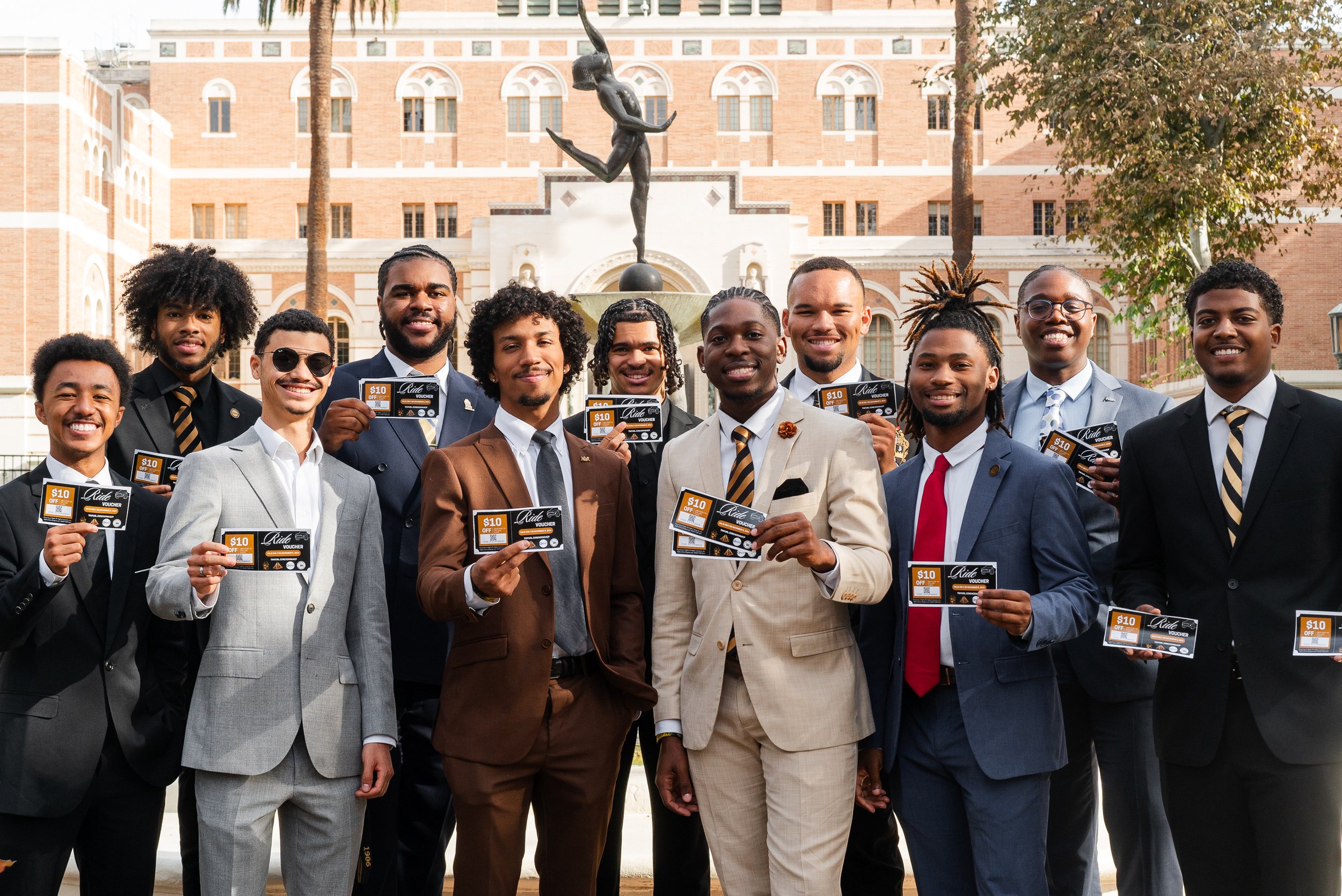 Brothers gave away $10 Uber Vouchers at Leimert Park to get voters to polling sites on Election Day.