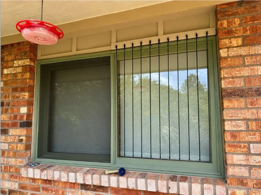 The Leucks - exterior screen and Zen curtains