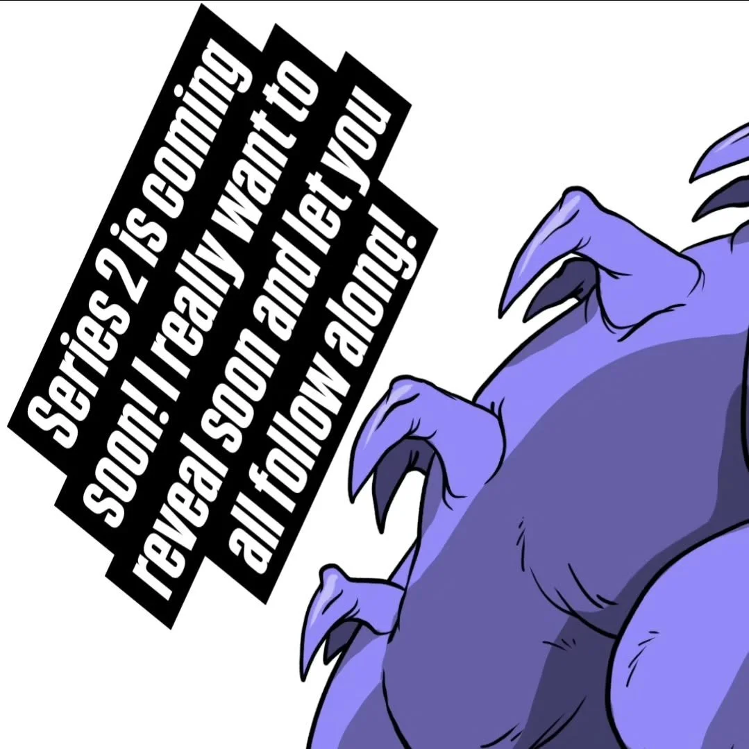 Update! Series 2 is being feverishly developed. Remember, I am one human slaving away for Dr. Sicko. I'm very excited for this release. Things I can say: this release will be BIG and feature all new artwork, comics, stickers and more. I'm very excite