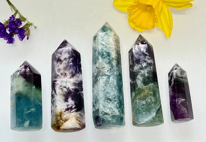 Tower Feather Fluorite