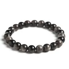 Bracelet Silver Sheen Obsidian