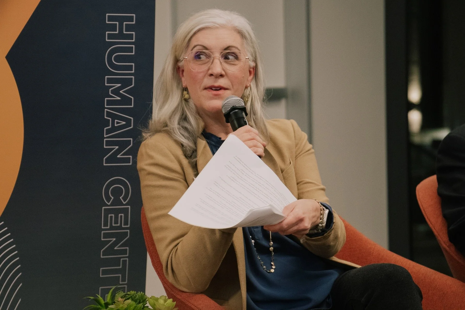 Melanie Booth on a panel at UCSD Educators Alliance and Future of Education Convening