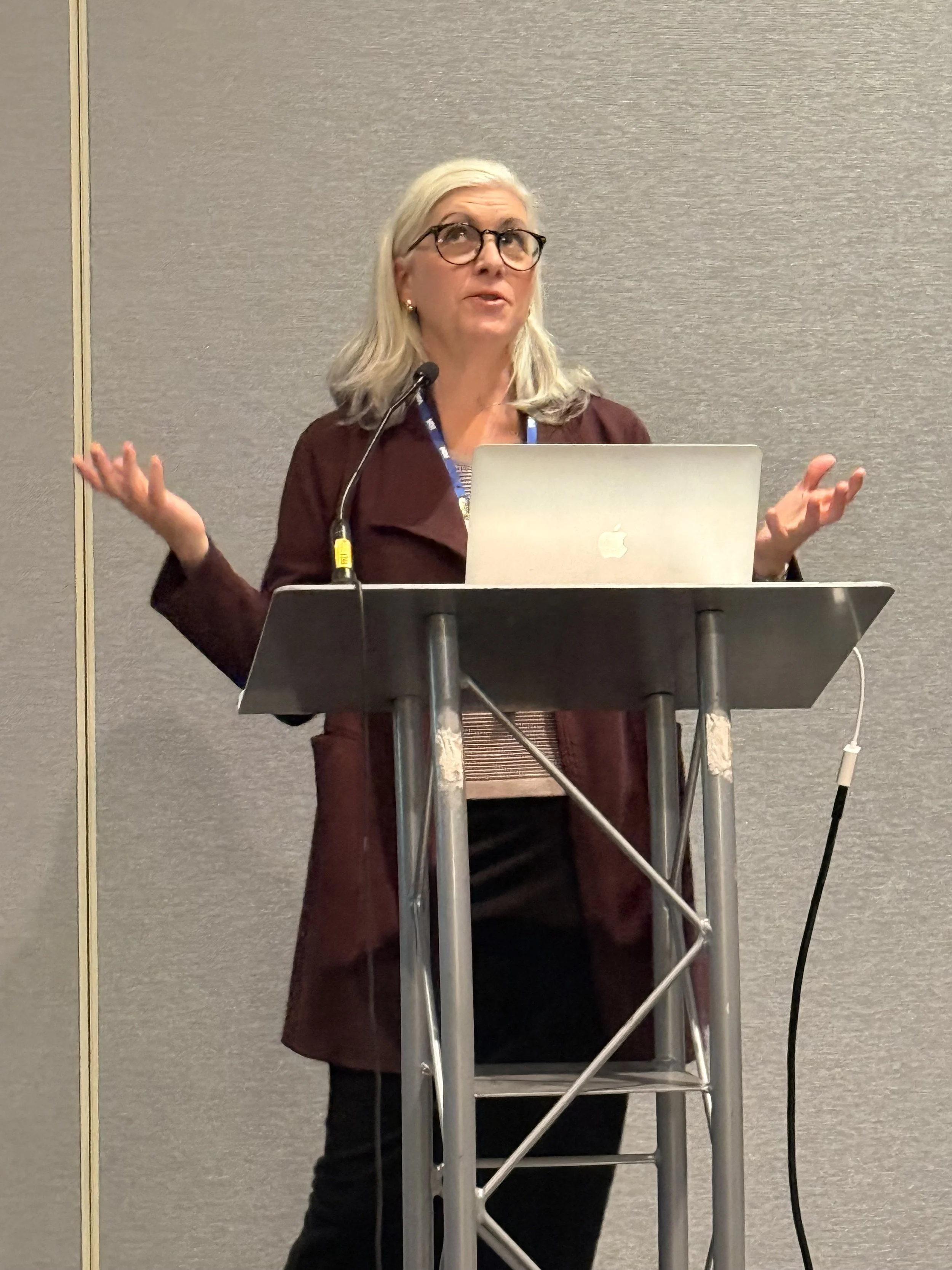 Melanie Booth presenting about IEEE’s initiative at the 1EdTech Digital Credentials Summit