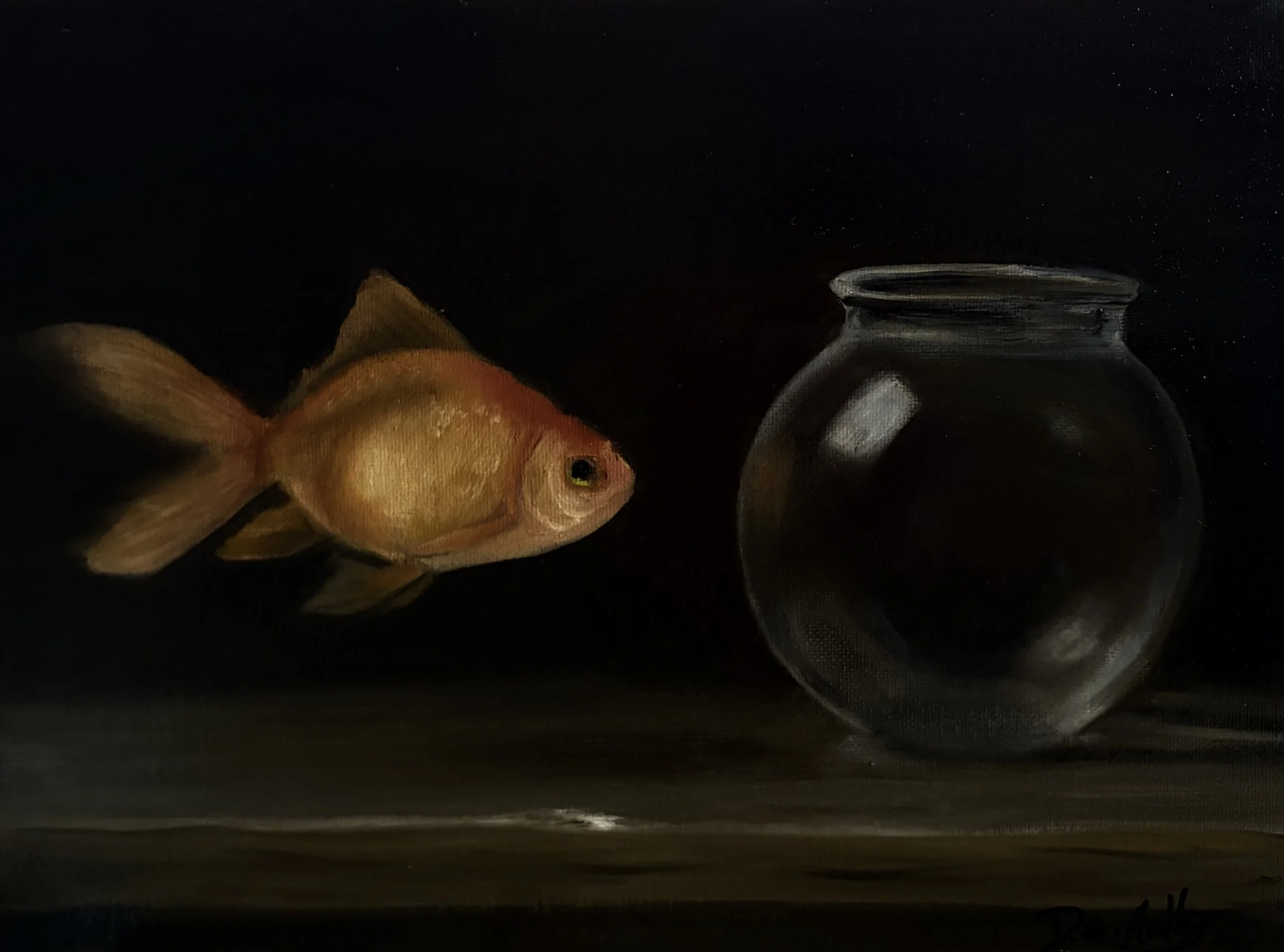 Thank You, But I really Can't Stay - $200 - 
9x12 Framed