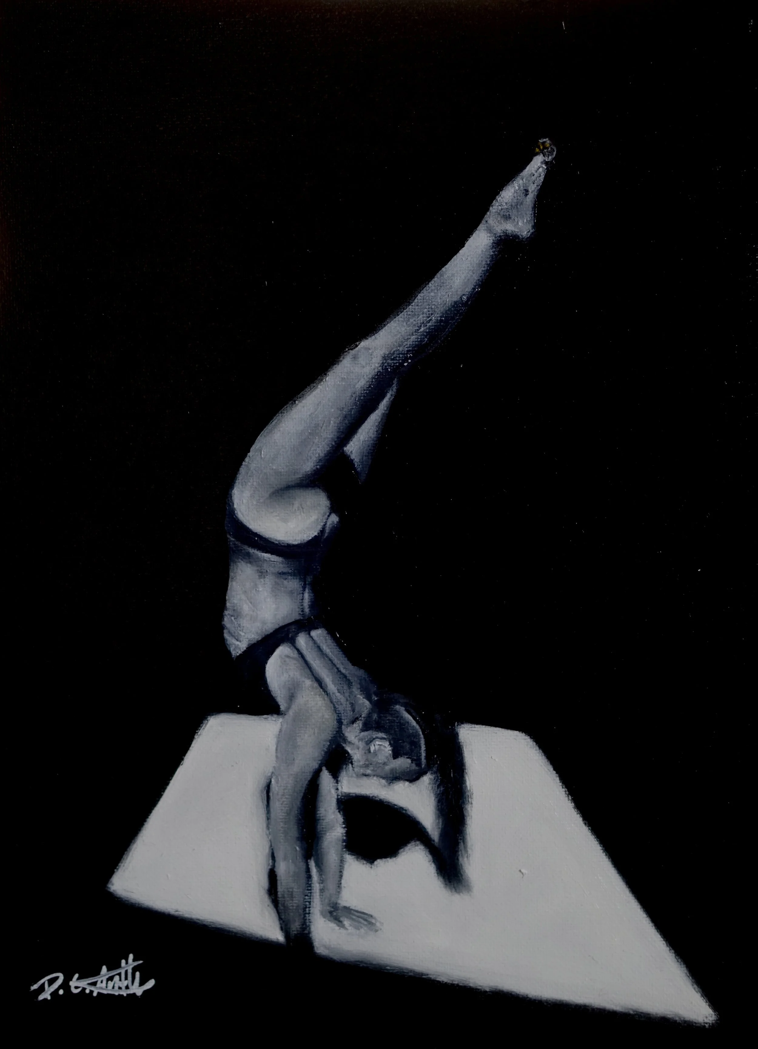 Study of an Acrobat - $100 - 
9x12