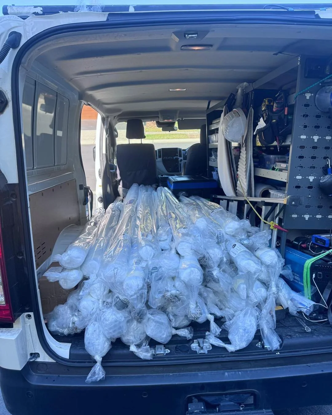 Think we&rsquo;ve got enough window furnishings in there? This is just the start 😂

The van is loaded and ready to go as we continue working our way through one of our bigger projects, over 100 apartments to complete!

Plenty of measuring, fitting a