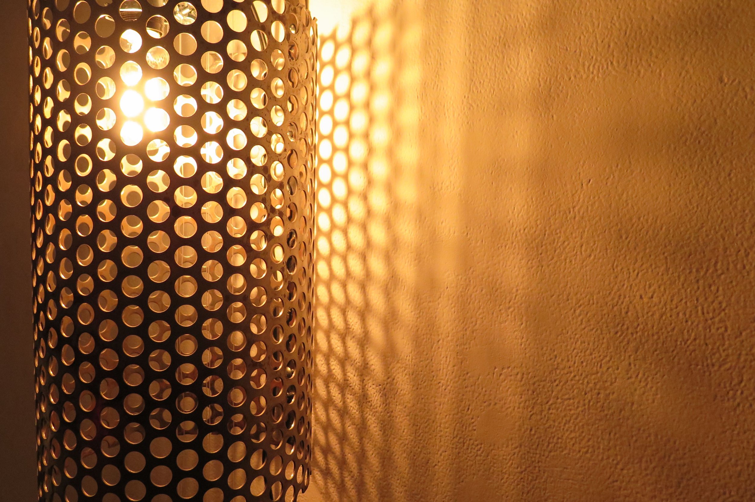 Bent Welded Scrap Steel Lamp, 2019